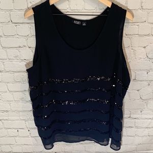2X a.n.a Black Sequin Tank